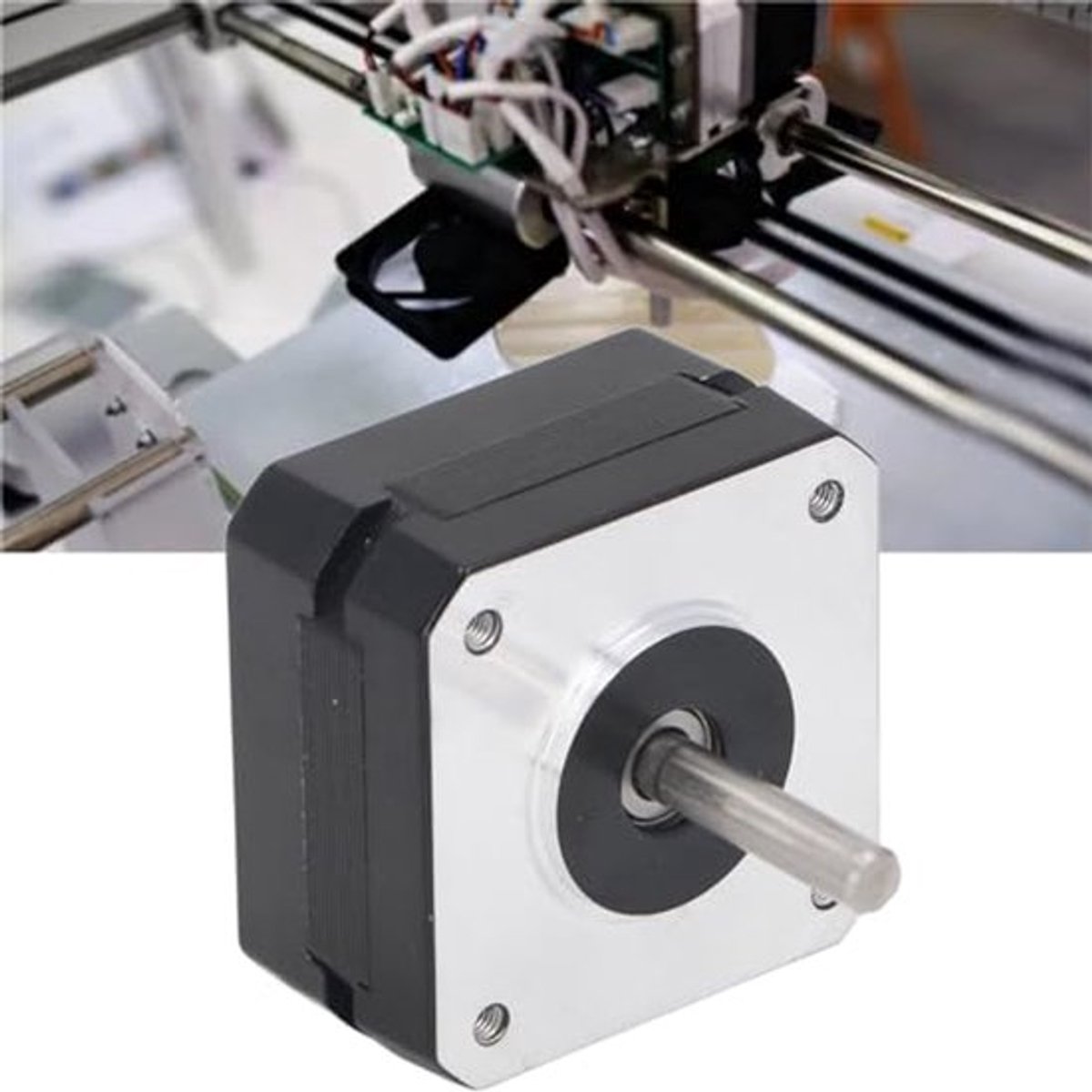 42 stappenmotor, kleine 2-fasen stappenmotor met hoog koppel, 1,8 graden, 1A, 0,22 Nm, voor 3D-printers, hoge temperatuur, laag geluidsniveau