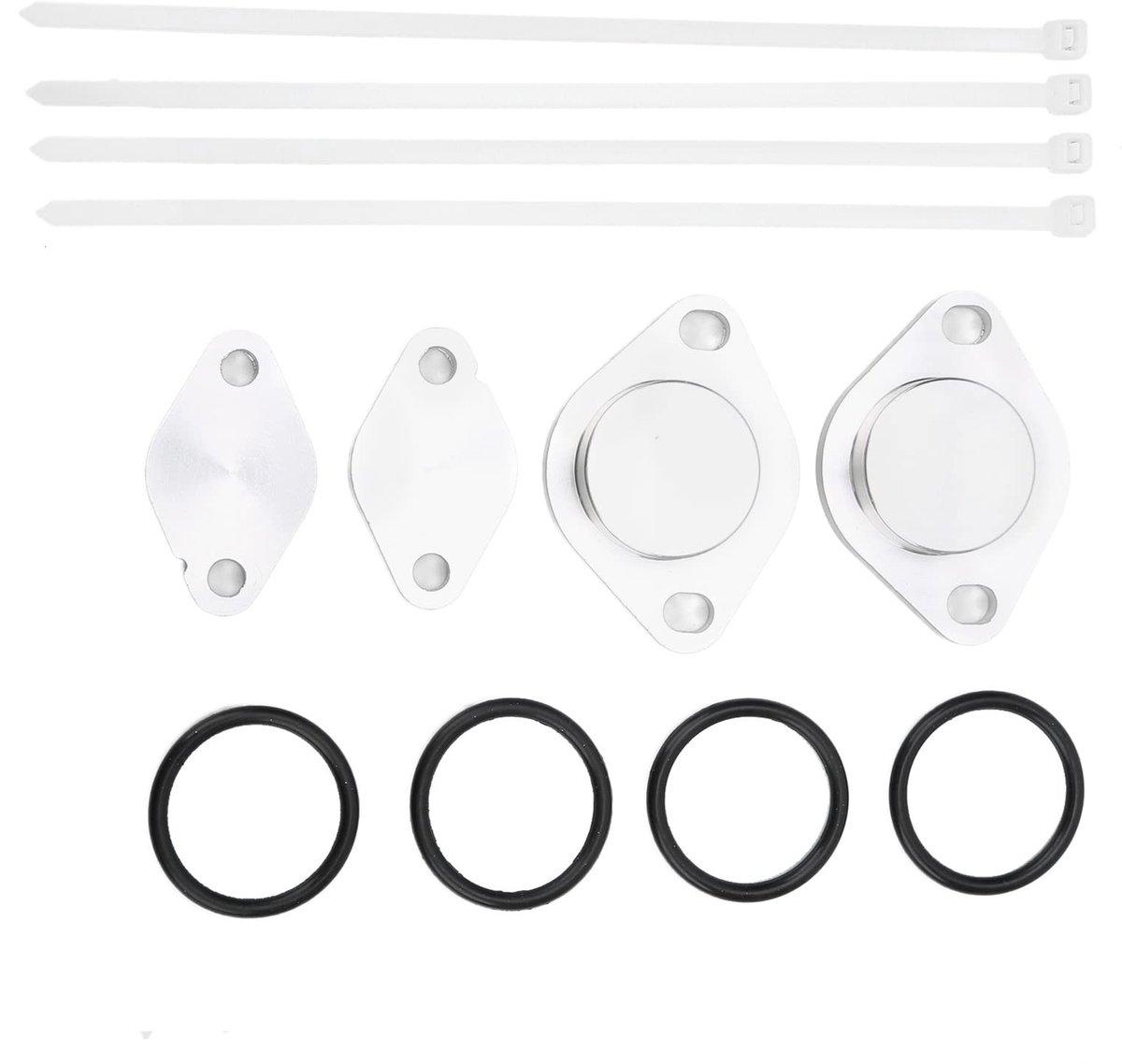 aladdien - AGR-Blindplatten-Kit - Sluitset - Eenvoudige Montage - Rubber - Voorkomt - Geschikt voor Sport TDV6 - 12 Onderdelen