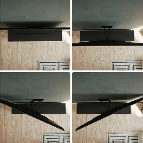 Auronic TV Muurbeugel - 26 tot 65 inch - Tot 45 kg - Draaibaar - Kantelbaar - Uitschuifbaar - Zwart