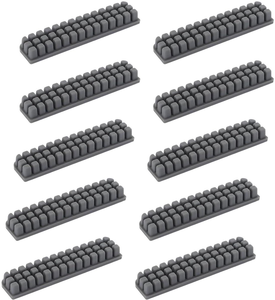 Siliconen Mondborstel - Reinigingsborstel Printer - 3D Printer Onderhoud - Hittebestendig Materiaal - 37 x 8 mm - Grijs