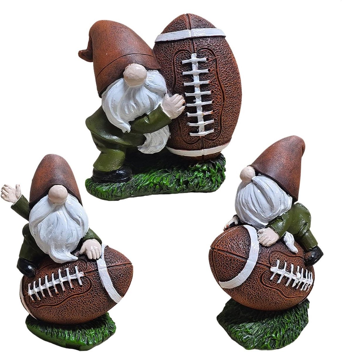 Voetbal Beeldjes - Voetballer Gnome - Interieur Decoratie - Gedetailleerd Ontwerp - 6.5x4.5x10.5 cm - Niet gespecificeerd