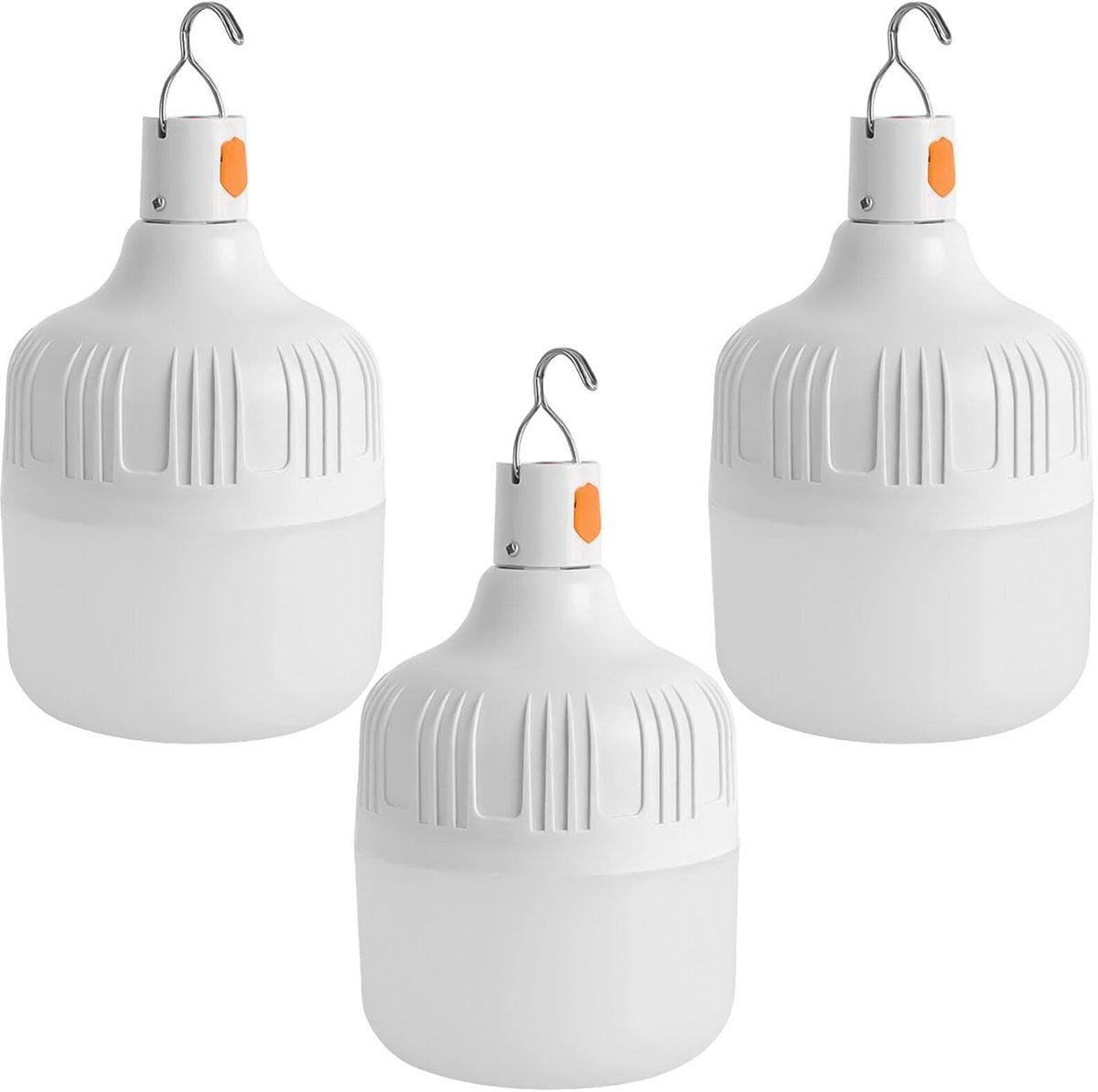 aladdien - LED Camping Lampen - Oplaadbaar - Tentlamp - Helderheidsmodi - Energiezuinig - 3-Pack - Ideaal voor Kamperen - Draagbaar