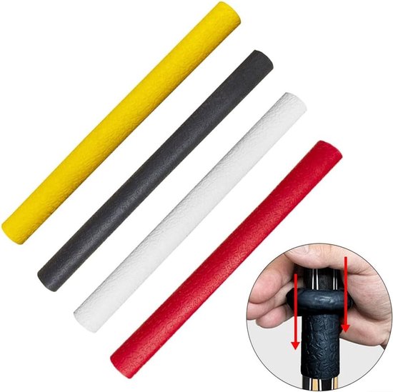 Biljart Keu Grip - Pool Cue Handvat - Verbeteren Balcontrole - Antislip Textuur - ca. 295 x 35 cm - Zwart — afbeelding 5