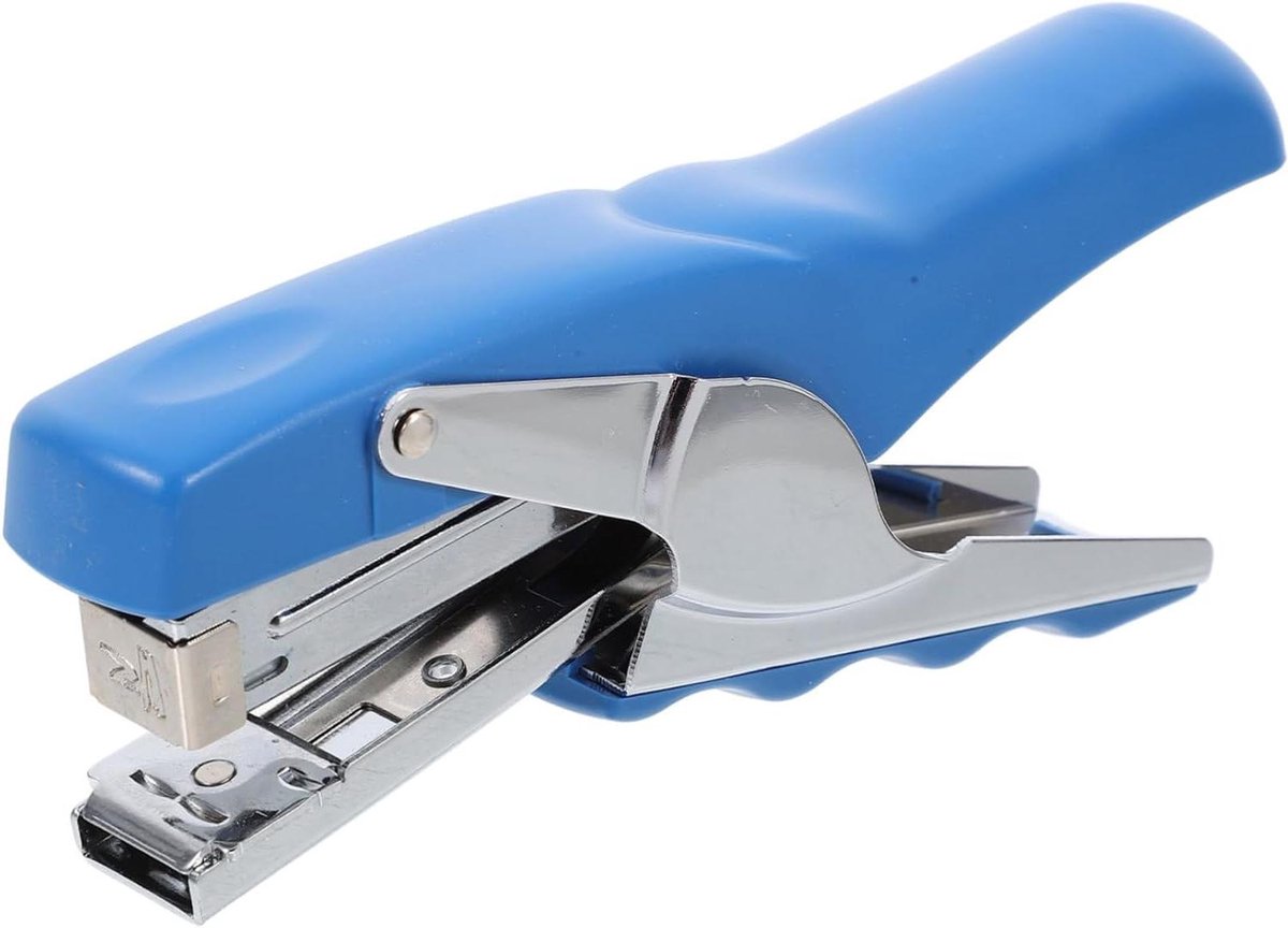 Nietmachine Metaal - Handnietmachine Bureau - Documenten Snel Nieten - Ergonomisch Ontwerp - 25 Vellen - Blauw
