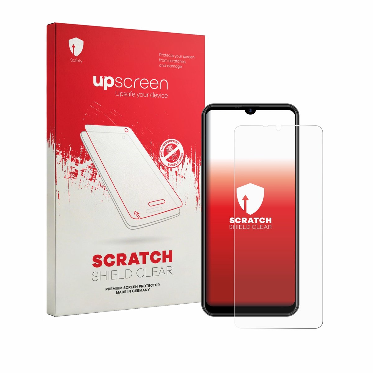 upscreen - Screenprotector voor Invens NOTE TK02 - Folie Beschermfolie transparant