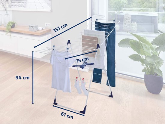 Leifheit droogrek Classic 200 Flex - 20 m drooglengte