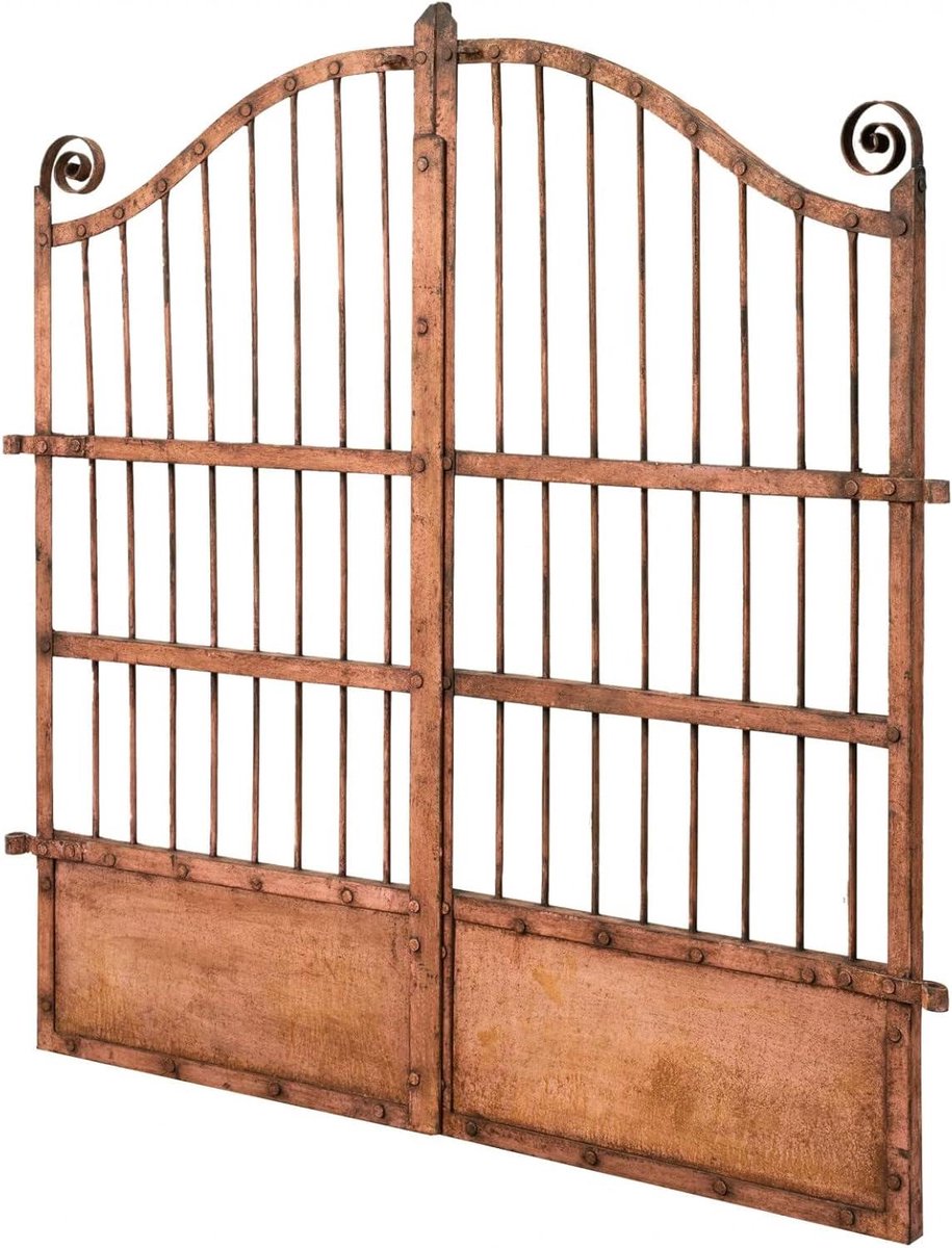 Buitenpoort - Tuinpoort ijzer - Toegang versmallen - Handgesmeed smeedijzer - 115 x 115 cm