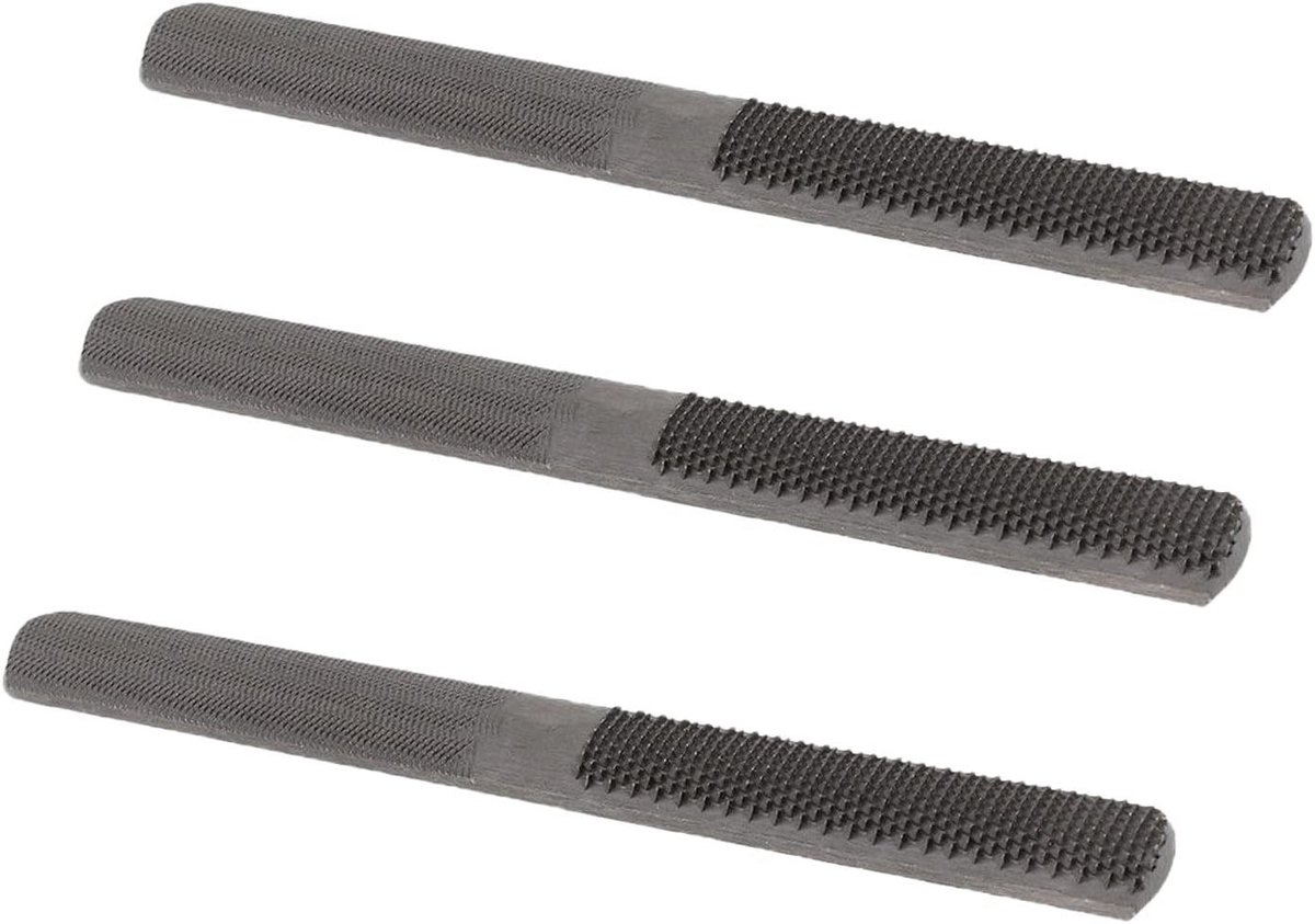 Platte Rasp Set - Houtvijl Metaalvijl - Hout Bewerken - 4 in 1 Ontwerp - 200 mm - Zilver