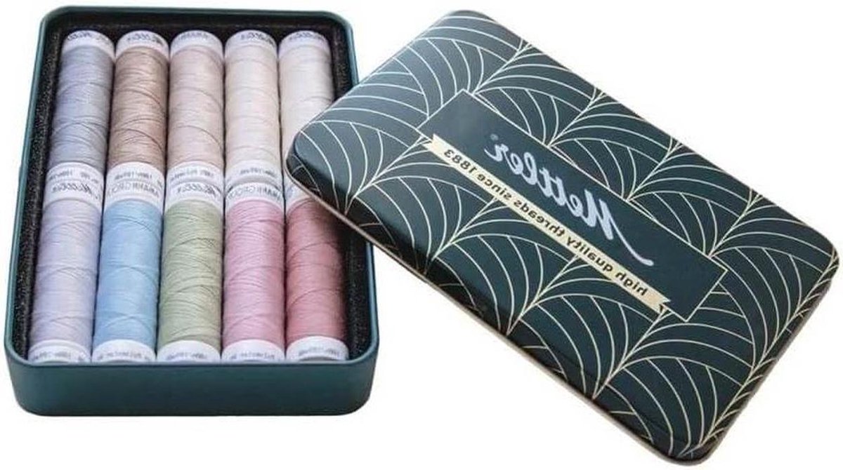 Naaiset Polyester - Naaigaren Set - Kleding Maken - Scheurvast Slijtvast - 10 Kegels - Multicolor