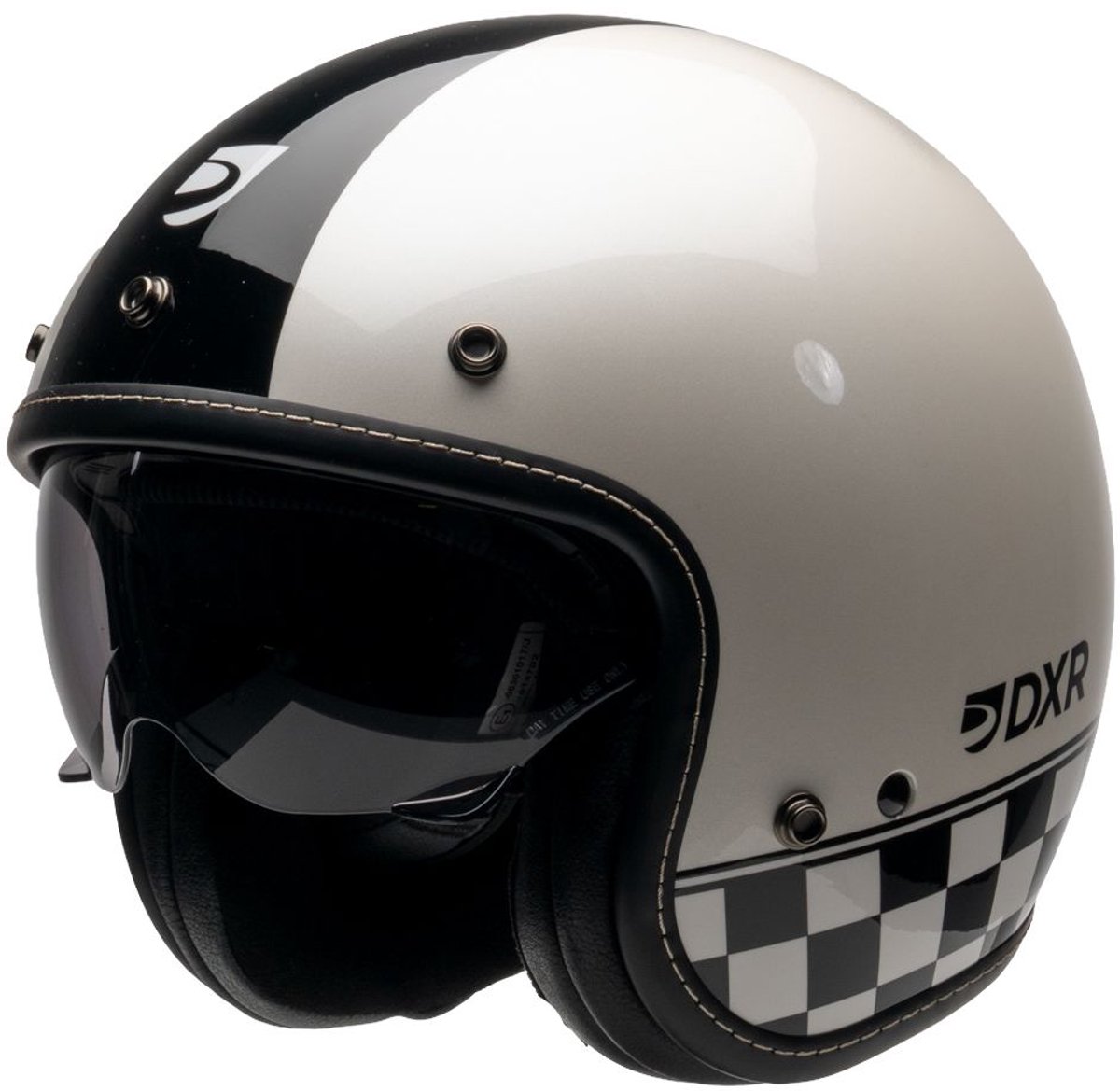MOTOBLOUZ ELEMENT CUP Scooterhelm - Motorhelm - Jet Helm voor Vespa, Scooter, Motor Brommer & Snorfiets - Wit - L