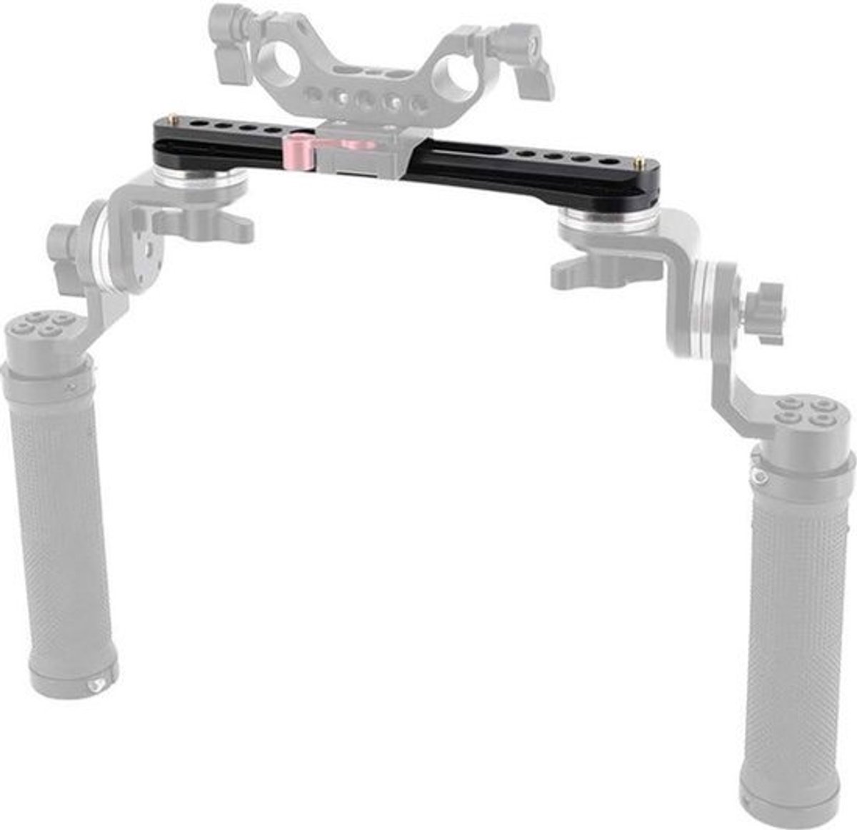 Rail Extension Arm M6 Rosette Mount - Voor Schouder Rig - Quick Release