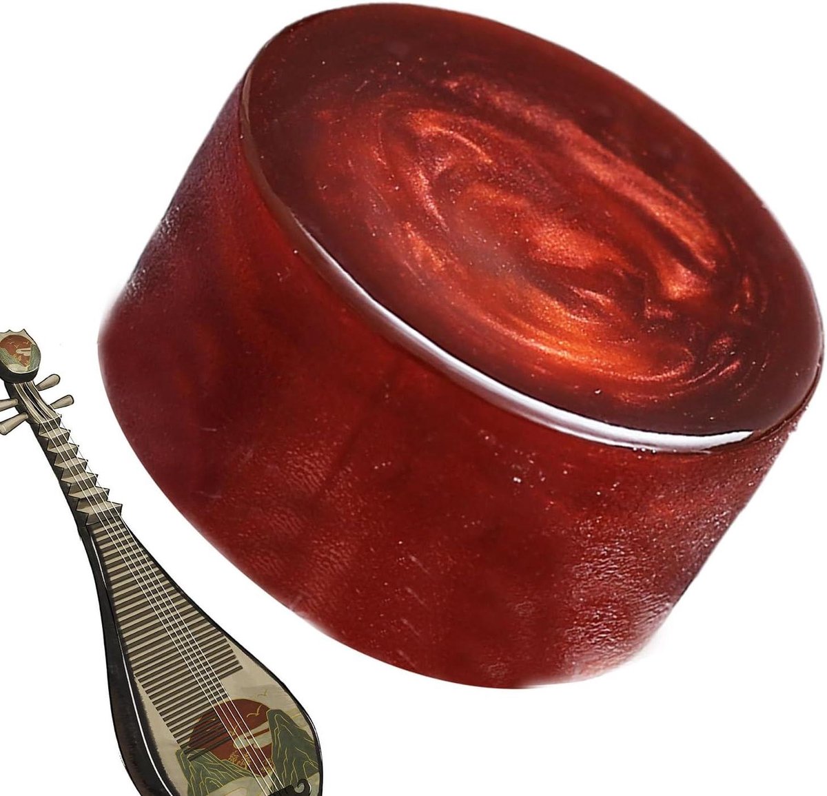 Vioolhars - Instrumenthars Stofarm - Muziek Maken - Compact Stofwerend - 5 x 2.5 cm - Rozerood