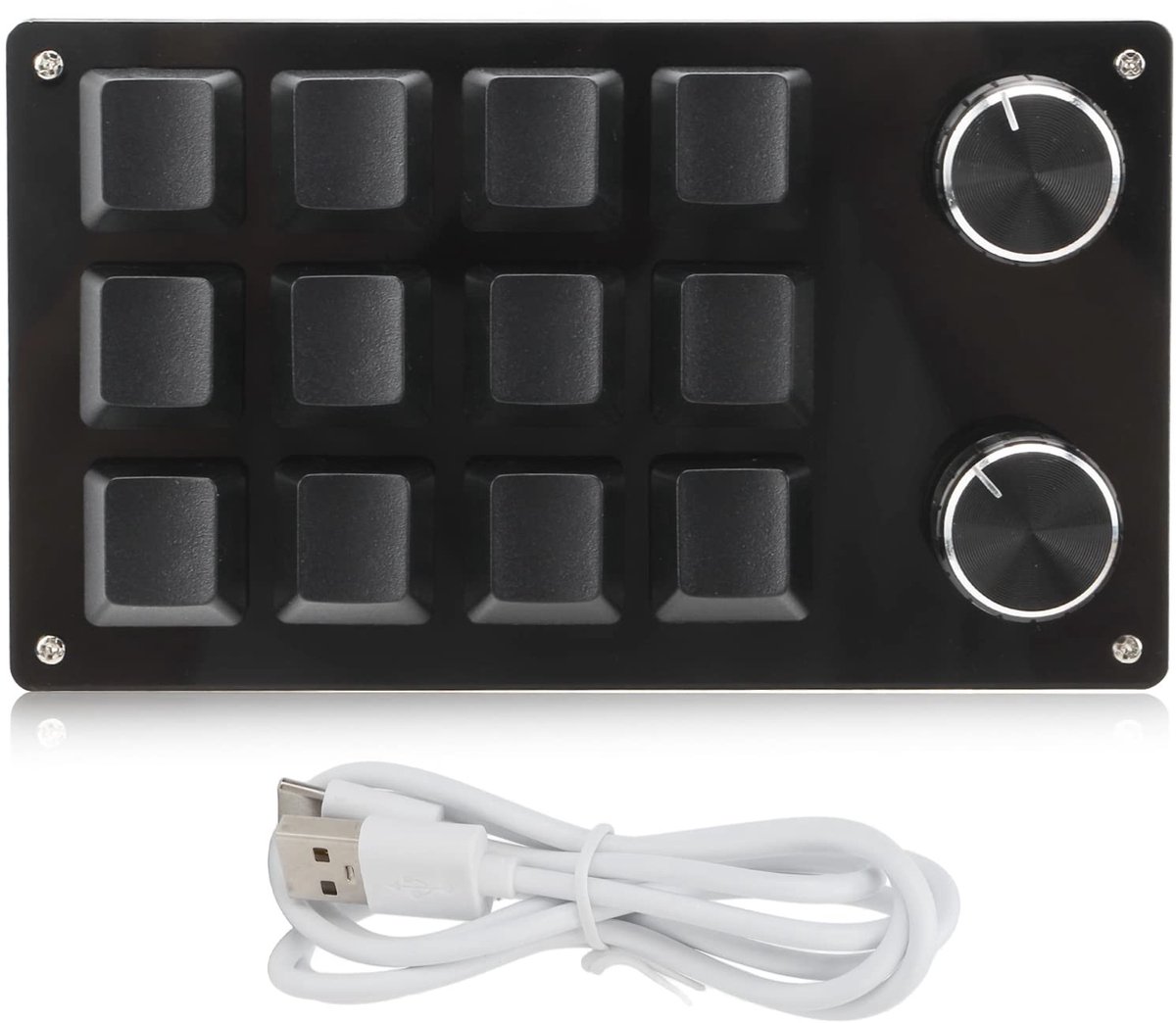 ONF3 - Mechanisch Toetsenbord - Programmeerbaar met 12 toetsen - USB one hand keyboard - Ideaal voor gaming - Compact formaat - Geschikt voor on...