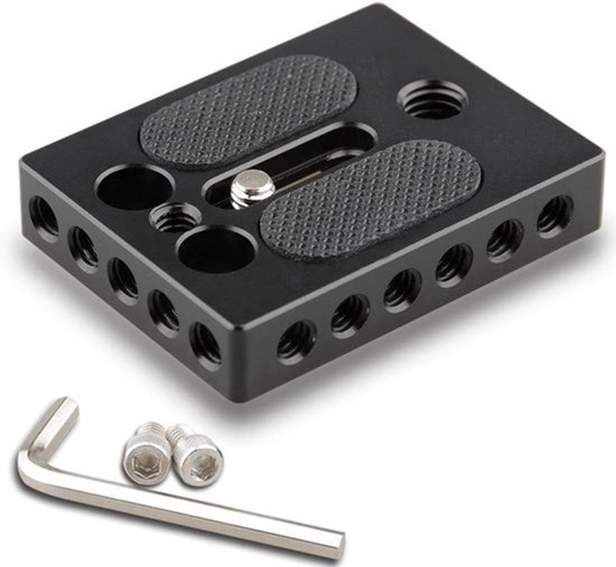 Baseplate voor Camera met 1/4" & 3/8" Schroefgat voor DSLR Camera Cage Rig.