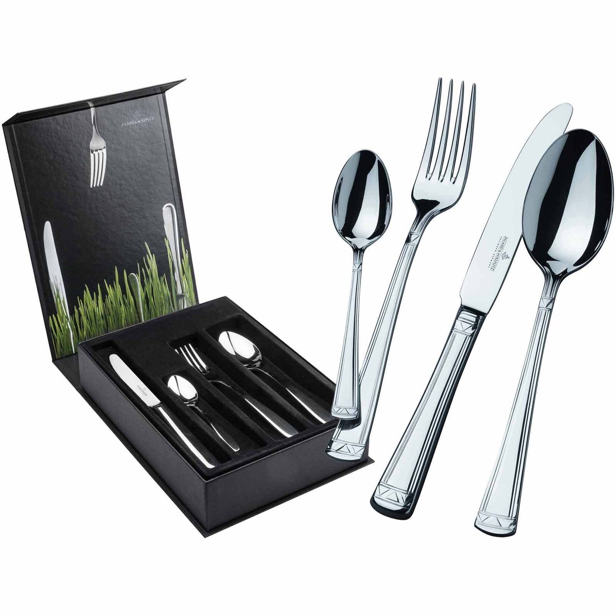Tafelbesteck inkl. Besteckbox Aradena Set van 24