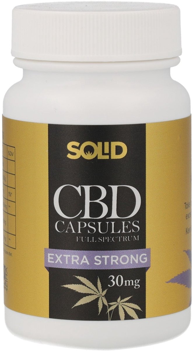 Solid CBD Capsules Full Spectrum 30mg - 30 stuks (900mg CBD totaal)