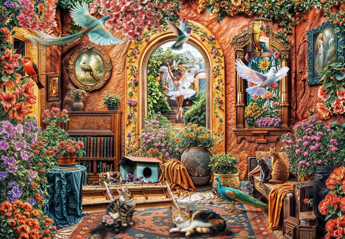 Grafika puzzel 1000 stukjes betoverde wereld danser - legpuzzel volwassenen.