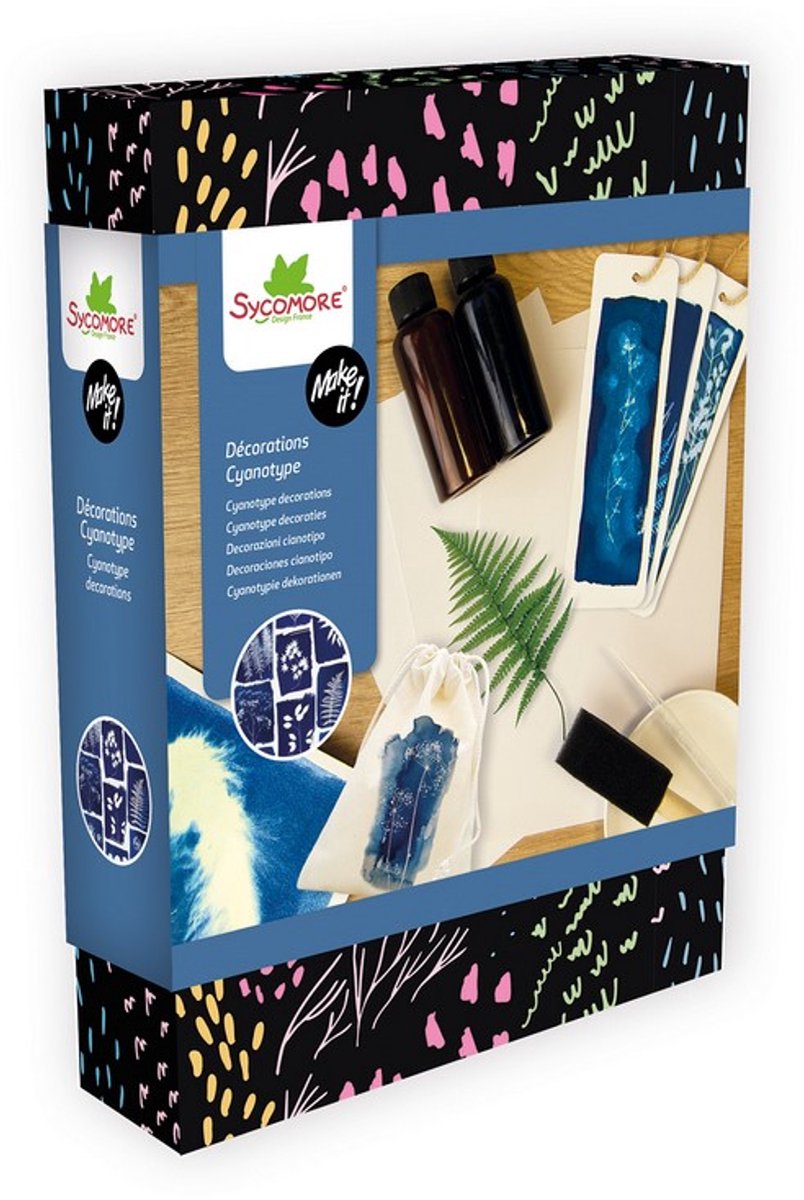 Sycomore knutselset cyanotype decoraties creatief speelgoed.