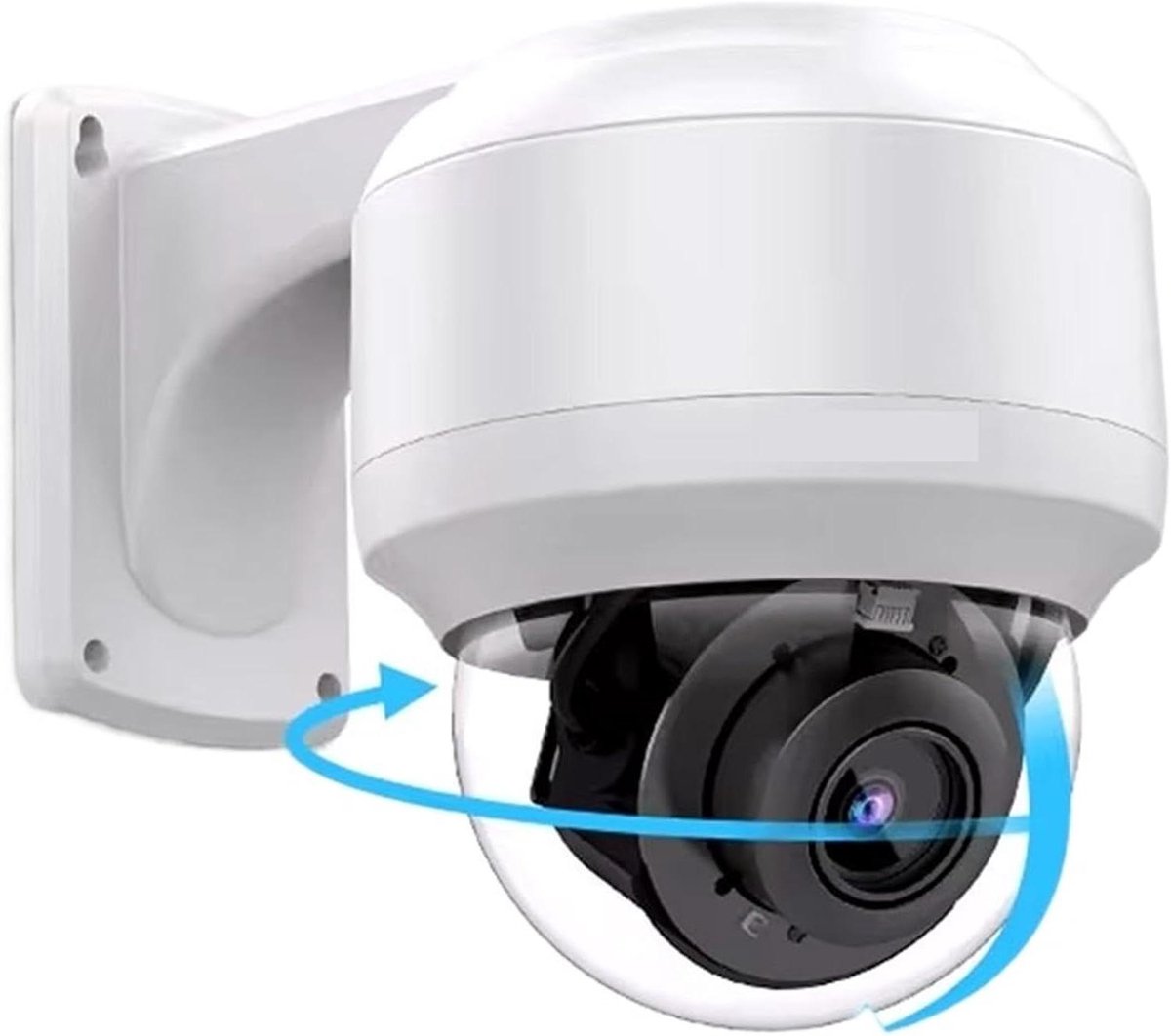 Beveiligingscamera Buiten - IP Camera PTZ - Objecten Bewaken - 10x Optische Zoom - 100M Nachtzicht - Wit