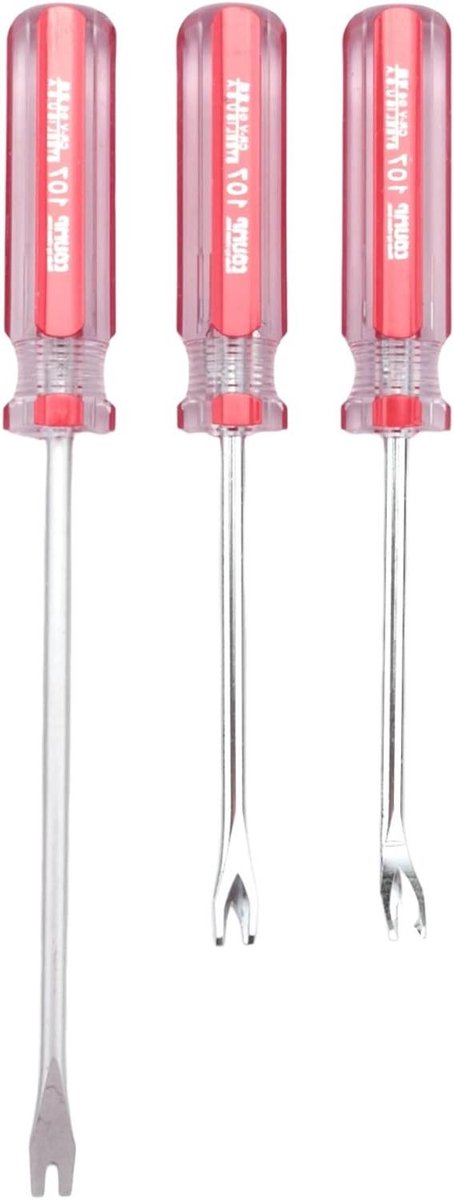 Nageltrekkers Tack Lifter - Nietjes Remover Schroevendraaier - Meubels Repareren - Schroevendraaier Ontwerp - 3 mm Tip - Rood Zilver