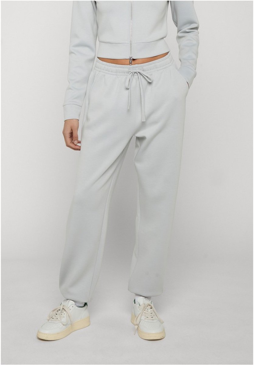 Urban Classics Slim Fit Scuba Dames joggingbroek S Grijs