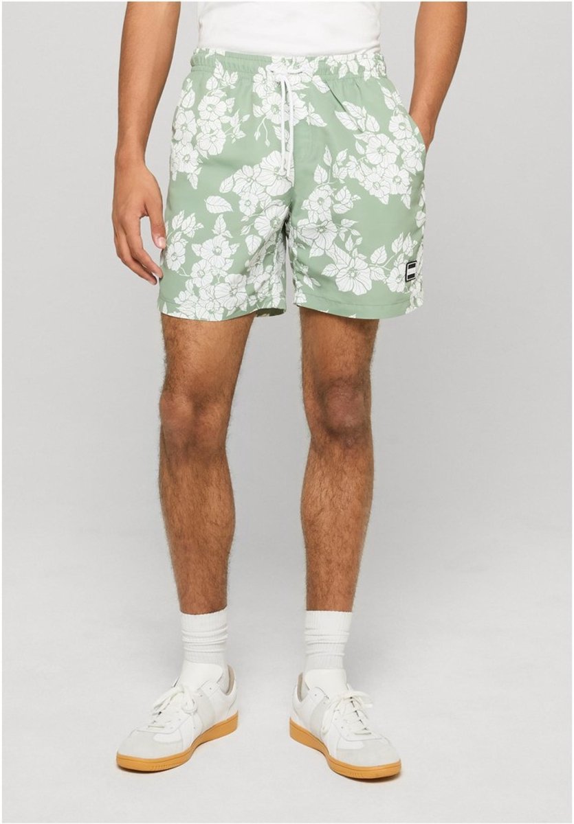 Urban Classics Pattern Zwemshorts M Groen