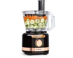 Klarstein Luca Multifunctionele Blender, Keukenmixer, Hakmolen, Rasp, Sapcentrifuge, Foodprocessor, 1000 Watt, Traploos Variabele Snelheid, 6 Standen, BPA-vrij, 3 Liter, 3L Maatbeker, Spatel, Zwart
