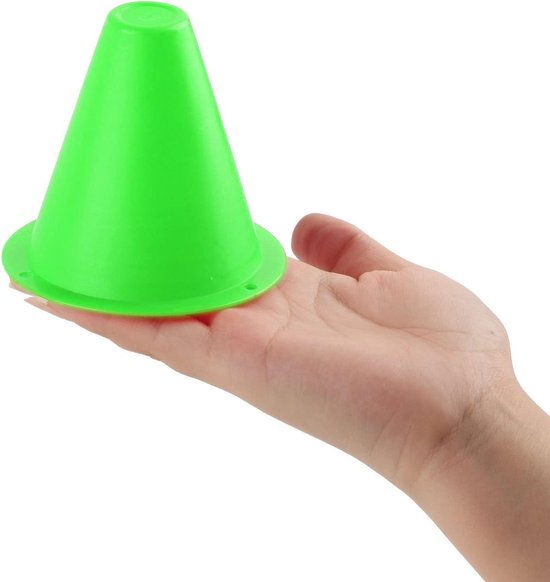 Markeringskegels Set - Trainingskegels Voetbal - Sport Training - Set van 10 stuks - 20 cm Hoog - Groen van Merkloos — afbeelding 3
