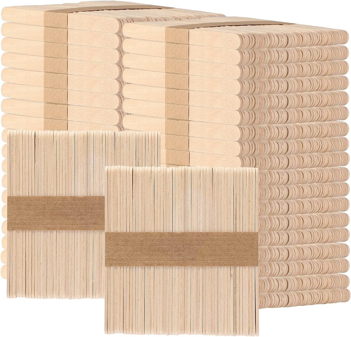 2000 houten ambachtelijke en ijsstokjes van 4,5 inch - Perfect voor knutselen, DIY-projecten en schoolactiviteiten