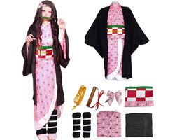 Anime Kostuum voor Giyuu, Shinobu, Mitsuri, Muichirou, Tanjiro, Nezuko en Zenitsu - Cosplay Outfit voor Carnaval, Halloween en Anime Conventies