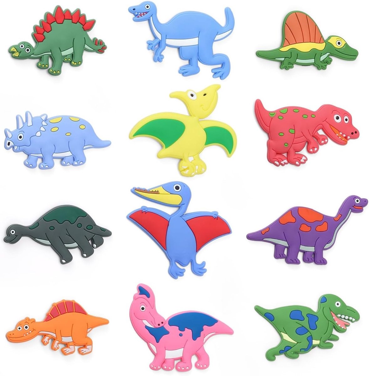 12 Stuks Koelkastmagneten met Dieren en Kindvriendelijke Ontwerpen, 3D Dinosaurussen voor Keuken, Klaslokaal en Thuisdecoratie