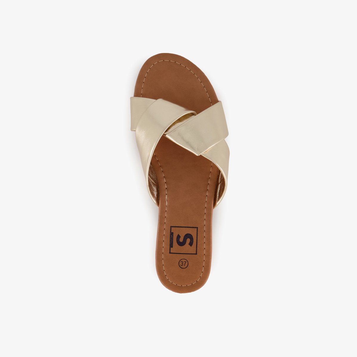 Dames slippers goud - Maat 39