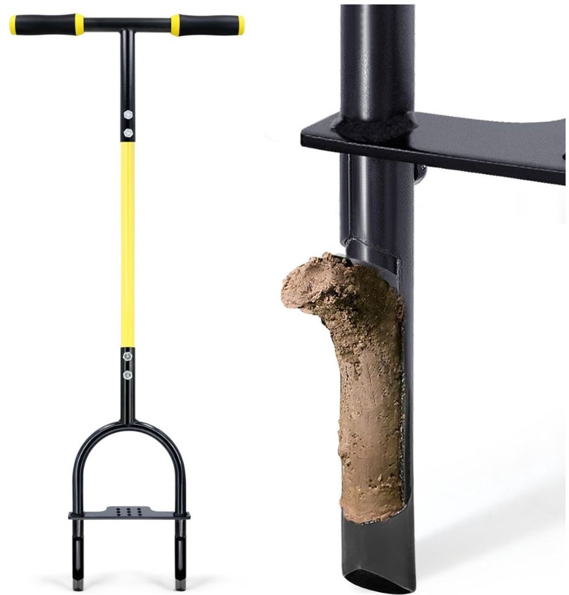 MRKK® Prikrol - Gazonbeluchter - Gras Beluchten - Gazon Beluchter - Zwart met Geel