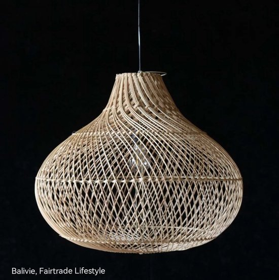 Balivie - Lampenkap - Hangend model - Balinese Handgemaakte Pitriet  Lampenkap -... | bol.com