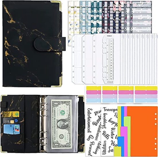 Budgetplanner Budget planner, money sleeves, ring binder, financial