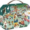 Janod kofferpuzzel 54st - Family Bears