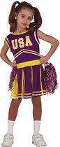 Fiestas Guirca - Cheerleader USA paars 7-9 jaar