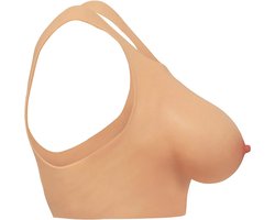 XR Brands AH075 - Perky Pair D-Cup Silicone Breasts - Beige