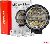 AMiO Werklamp Verstraler Spot Rond 26 LED 9-36V 6000K Wit - Krachtige LED Werklamp voor Auto Truck en Offroad Gebruik
