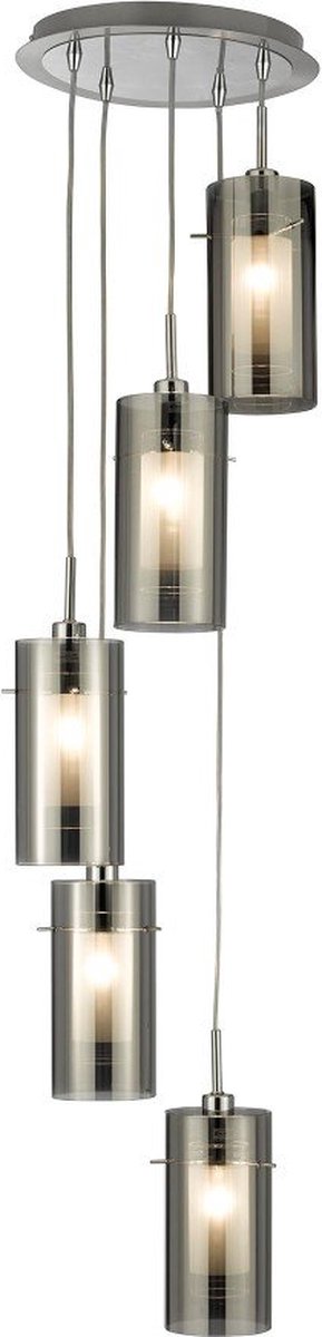 Searchlight Hanglamp / Plafondlamp - Duo II - 5 lichts
