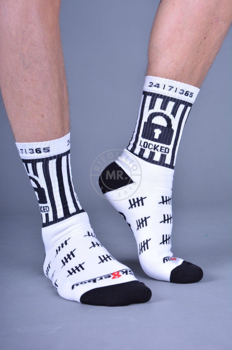 Sk8erboy Locked Socks - Men - Size: 43-46 / White