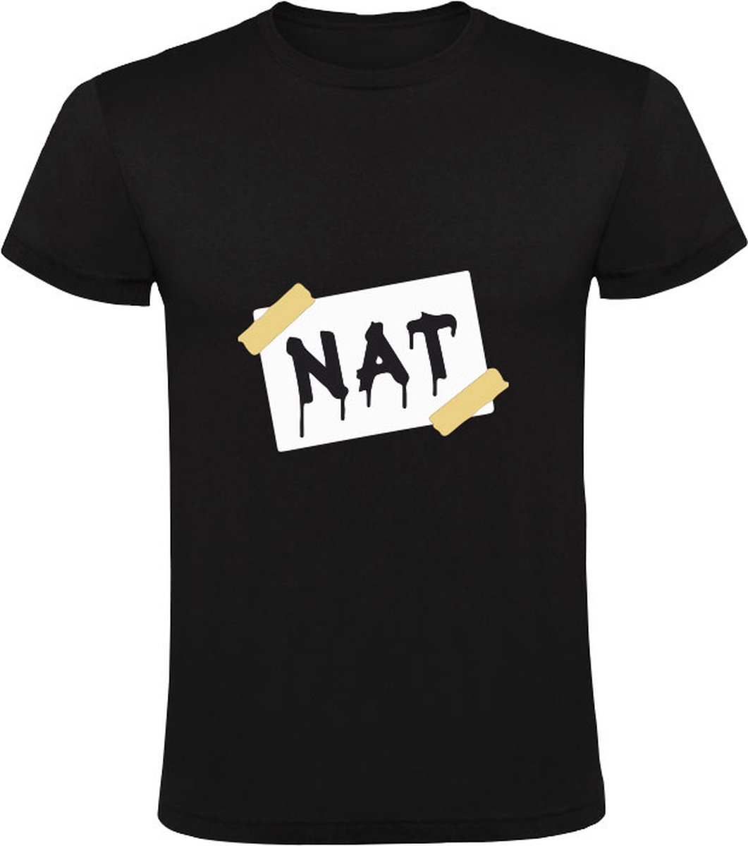Nat Heren T-shirt - schilder - verf - doorweekt - grappig
