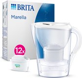 BRITA Waterfilterkan Marella Cool + 12 stuks MAXTRA PRO Filterpatronen - 2,4 L - Wit | Waterfilter, Brita Filter