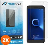 Mobigear Screenprotector geschikt voor Alcatel 1 Glazen | Mobigear Screenprotector - Case Friendly (2-Pack)