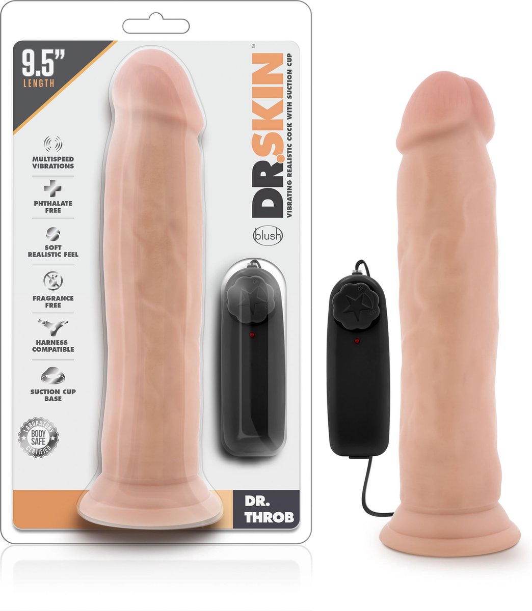 Dr. Skin Vibrerende Dildo 24 cm