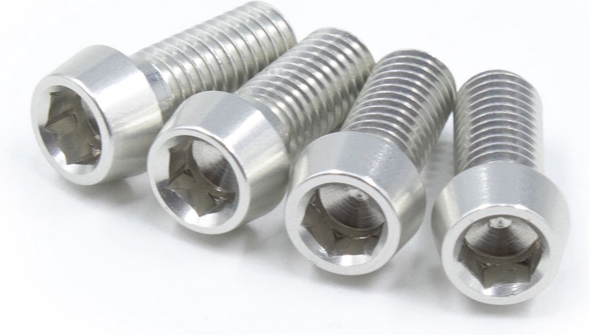 JRC-Components Bottle Cage Bolts | 4pcs Silver