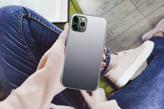 Coque iPhone 11 Pro - Aluminium - Métal - Grijs - Siliconen