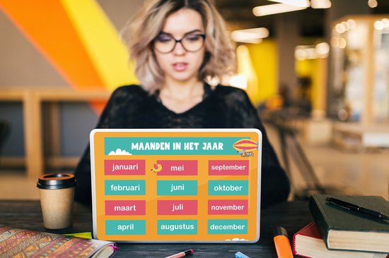 Autocollant pour ordinateur portable - 13,3 pouces - Chambre d'enfants - Éducatif - Années - Meiden - Garçons - Enfants - 31x22,5 cm - Autocollants pour ordinateur portable - Skin pour ordinateur portable - Couverture