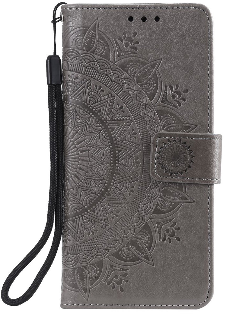 Coverup Bloemen & Vlinders Book Case - Geschikt voor Nokia 3.4 Hoesje - Grijs