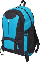 vidaXL - Hiking - rugzak - 40 - L - zwart - en - blauw